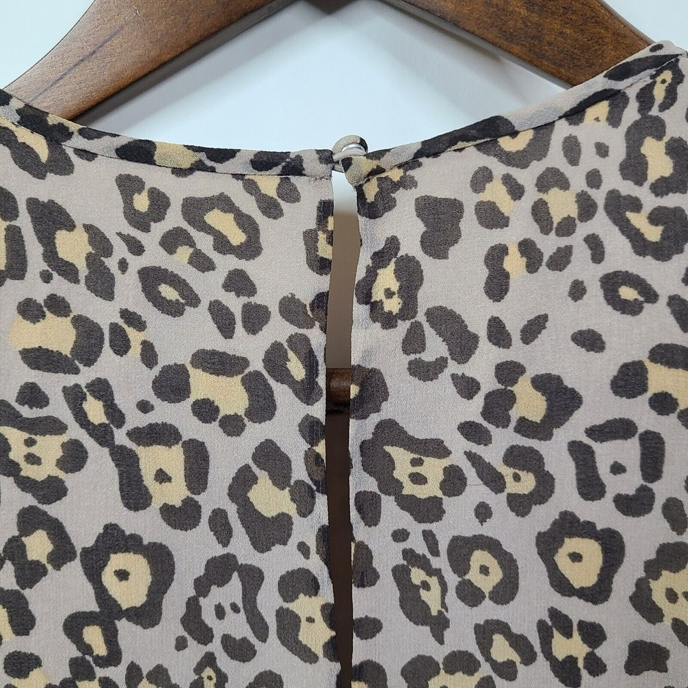 Loft Animal Print Sleeveless Knee Length Shift Dress Small - Picture 6 of 6